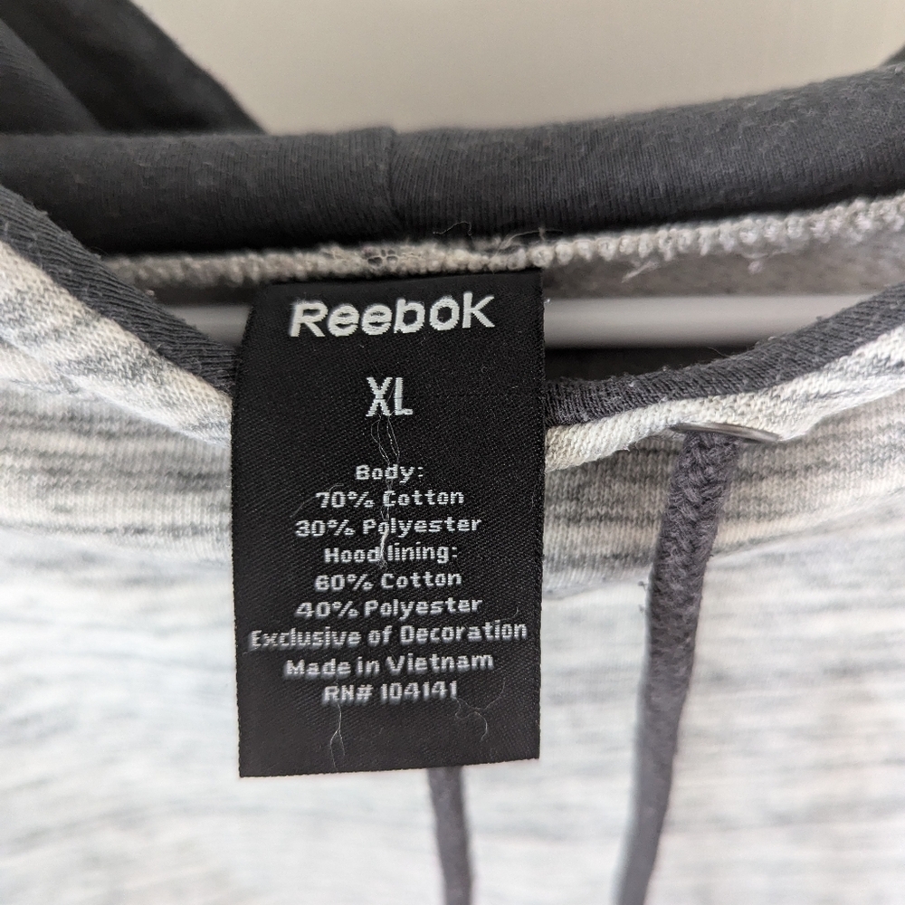 Reebok white and gray hoodie, size XL - Picture 4 of 4